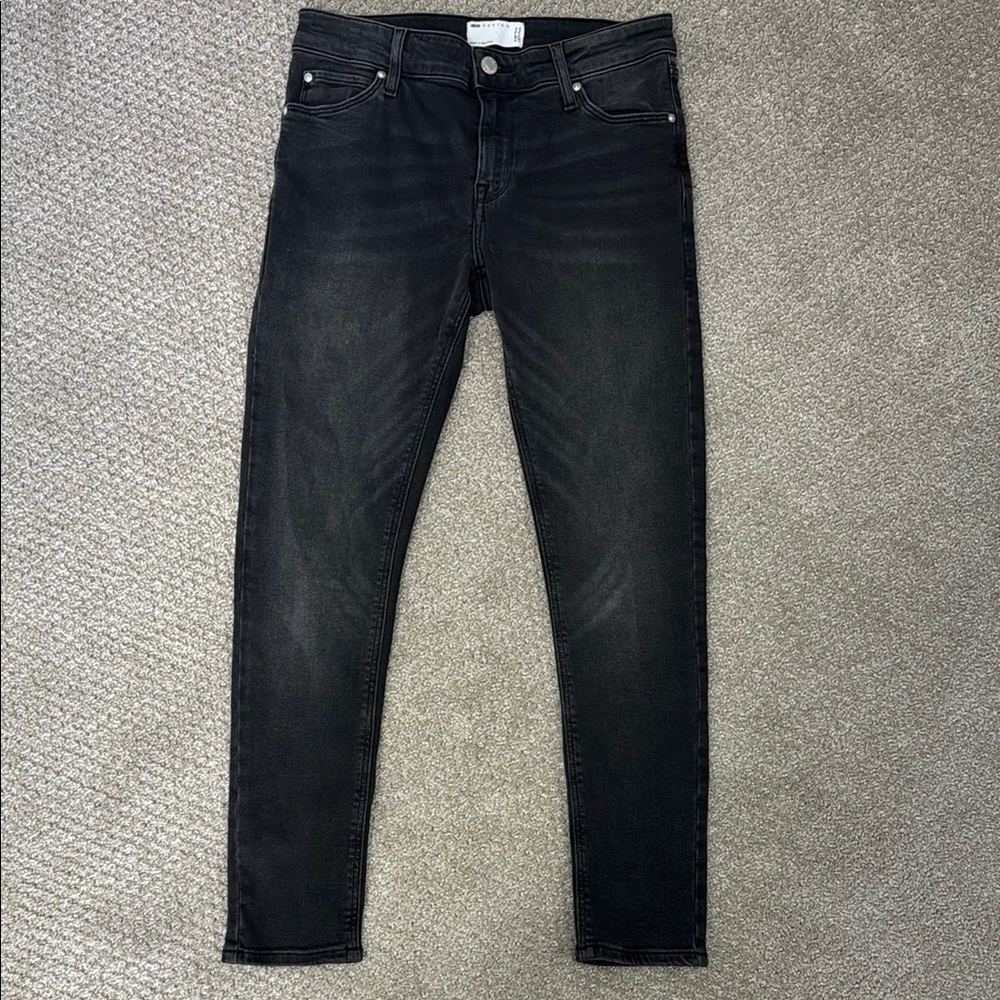 Asos Design Women’s Black Denim Skinny Jeans Sz 28